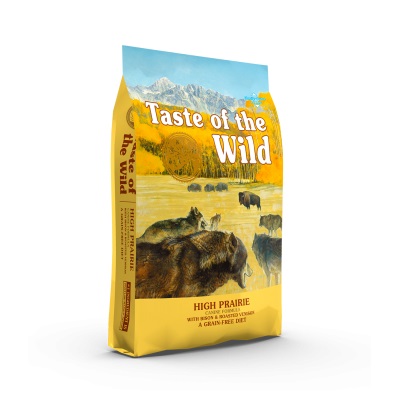 high prairie canine bisonte y venado asado