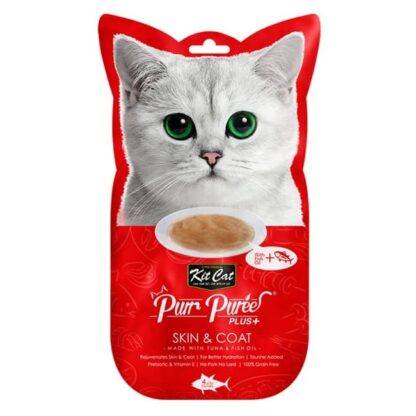 kit cat purr puree plus tuna fish oil skin coat